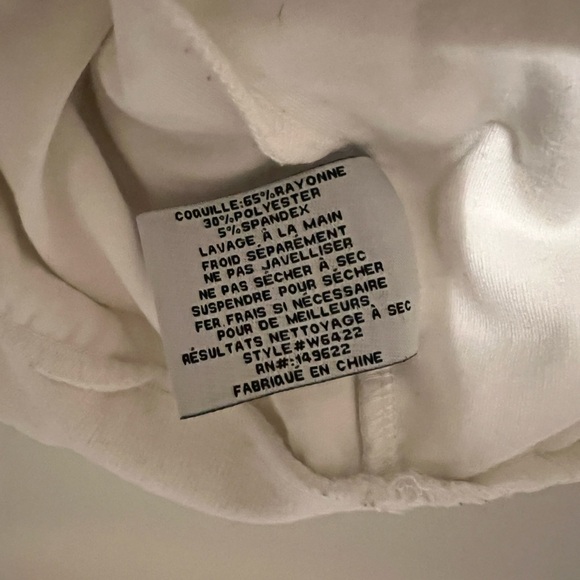 Walter Baker Shirt Women’s Medium White Crewneck Long Sleeve Cropped Top - Picture 6 of 7